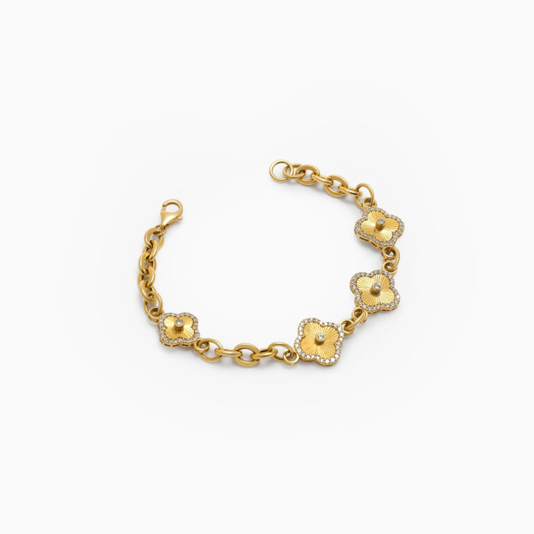 دستبند ون کلیف نگین دار